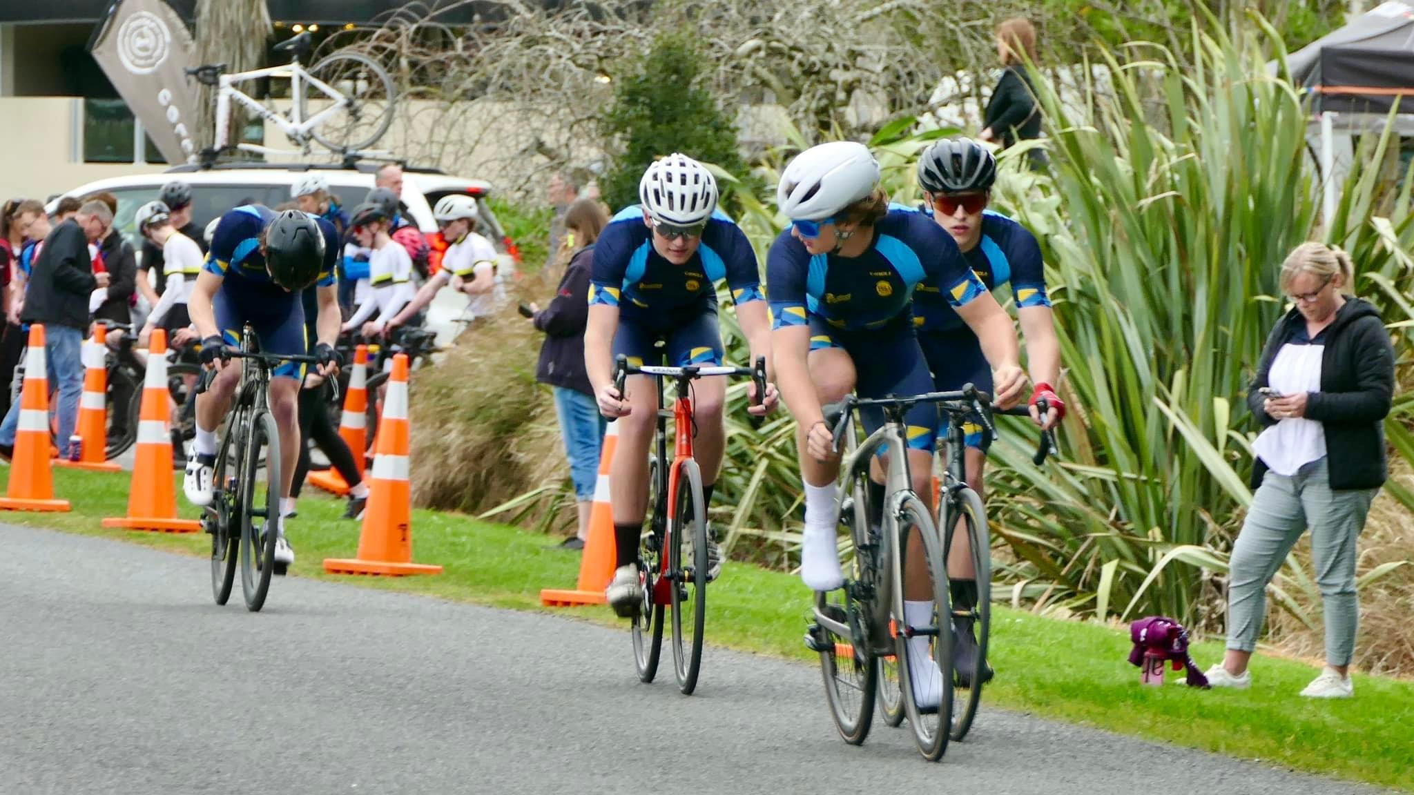 Shirley Boys' Cycling Team.