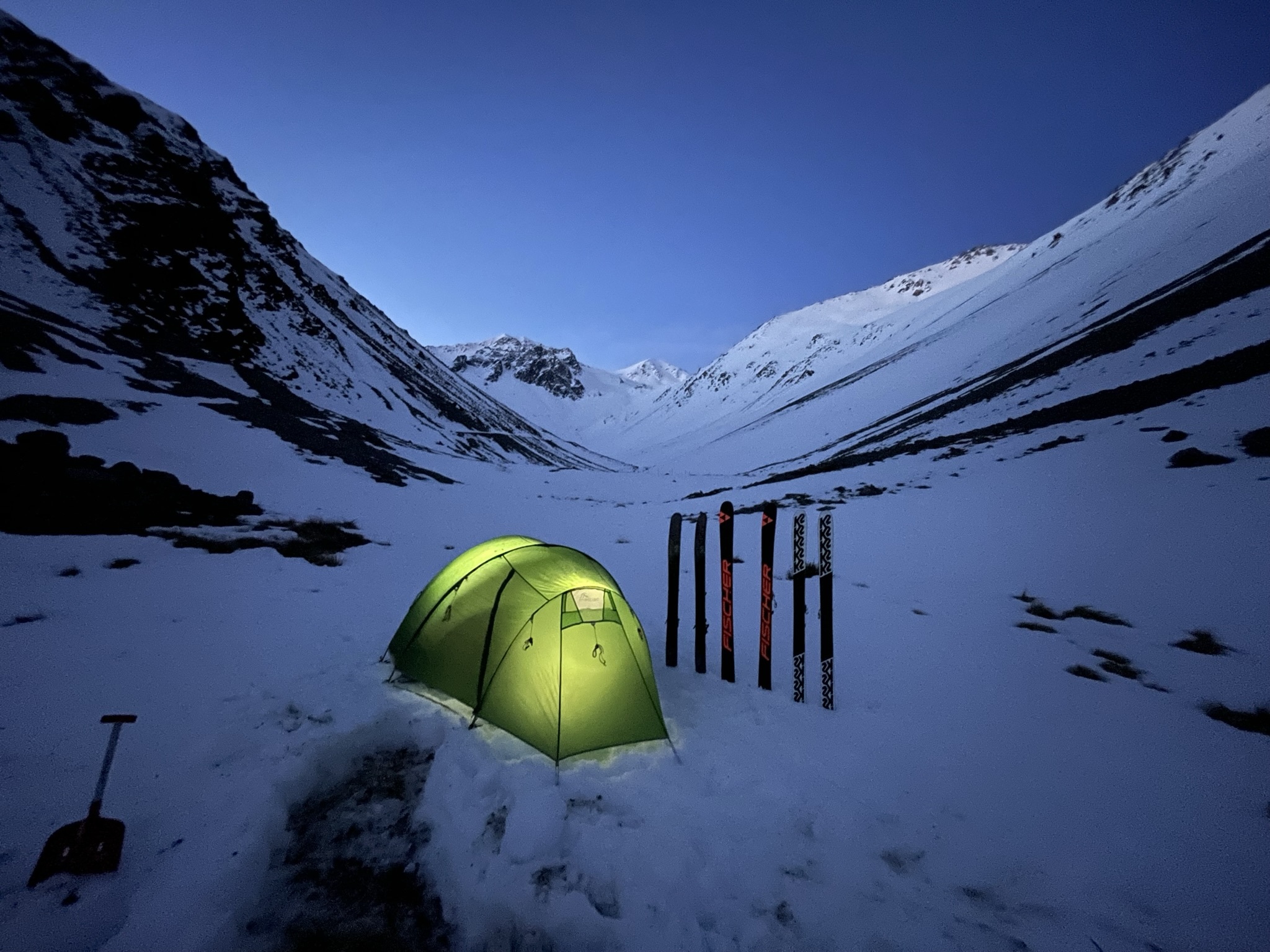 Ski Touring in the Mountains
